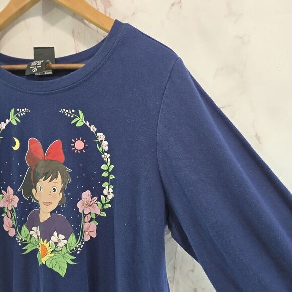 Kikis Delivery Service Sweatshirt Womens 2X Blue Pullover Studio Ghibli Gigi - Picture 10 of 11